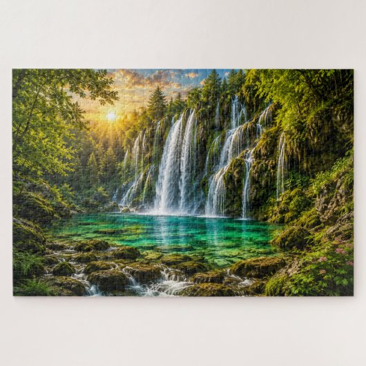 Paradis de la Cascade d'Émeraude Puzzle (Horizontal)