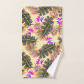 Paradis de palmier jaune (Serviette à main)