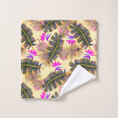 Paradis de palmier jaune (Gant de toilette)