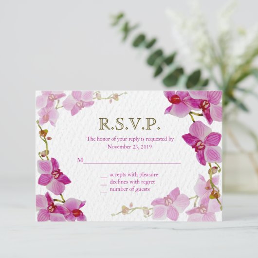 Paradis des orchidées, cartes de réponse (Debout devant)