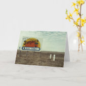 Paradis drôle de plage de la Jamaïque de carte (Fleur jaune)