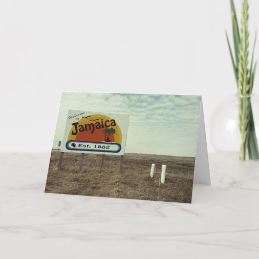 Paradis drôle de plage de la Jamaïque de carte (Devant)