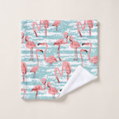 Paradis du Flamant rose tropical (Gant de toilette)