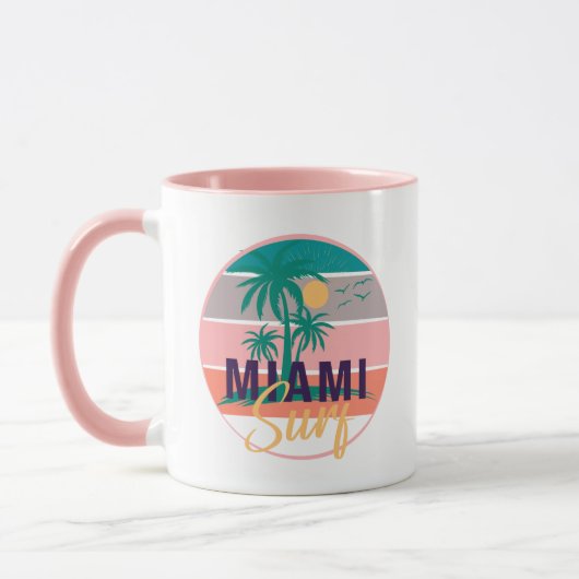 paradis du surf miami plage Mug (Gauche)