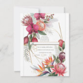Paradis floral tropical Invitations d'or R.S.V.P. (Devant)