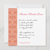 Paradis Moderne Fleur 1, Faire-part de mariage (Devant)