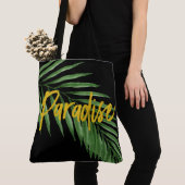Paradis Palm Hawaiian Beach Sac Réversible - Noir (De près)