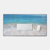 Paradis plage vagues scène océan île de sable (Clavier et souris)