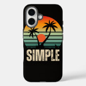 Paradis simple | Coque iPhone 16 (Verso)
