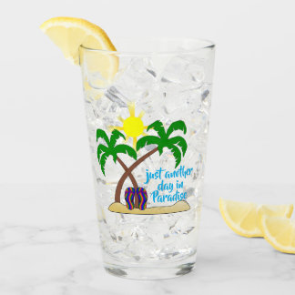 Paradis sur la plage / Verre à Palm Trees