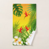 Paradis tropical avec petits colibris (Serviette à main)