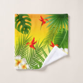 Paradis tropical avec petits colibris (Gant de toilette)