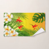 Paradis tropical avec petits colibris (Serviette à main)