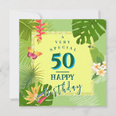 Paradis tropical Carte d'anniversaire annuelle ver (Devant)