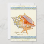 Paradis tropical de la coque - Faire-part de maria (Dos)