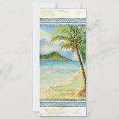 Paradis tropical de l'île - Faire-part de mariage (Dos)