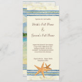 Paradis tropical de l'île - Faire-part de mariage (Devant / Derrière)