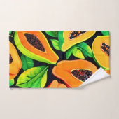 Paradis Tropical de Papaye (Serviette à main)