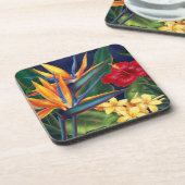 Paradis tropical Dessous de verre floraux hawaïens (Côté gauche)