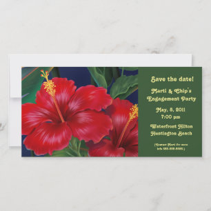 Paradis tropical Hibiscus Invitation et Carte phot