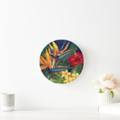 Paradis tropical Horloge murale hawaïenne (Maison)