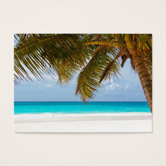 paradis tropical île plage eau sable vagues (Devant)