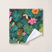 Paradis tropical Motif de la jungle (Gant de toilette)