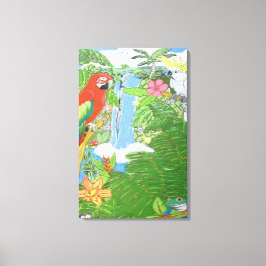 Paradis tropical sur toile avec options (Recto)