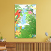 Paradis tropical sur toile avec options (Insitu(Salon))