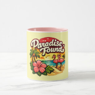 Paradis Trouvé Mug Flamingo Or