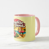 Paradis Trouvé Mug Flamingo Or (Devant droit)