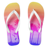 Paradische zonnepalmen teenslippers (Voetbed)