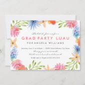 Paradise Afstudeerder Luau Invite Kaart (Voorkant)