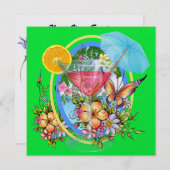 Paradise Beach Cocktail - SRF Kaart (Voorkant / Achterkant)