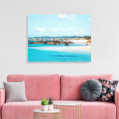 Paradise Beach Emerald Zee Greens Pool Australië Canvas Afdruk (Insitu (Woonkamer))