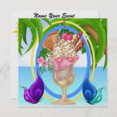 Paradise Beach Ice Cream Kaart (Voorkant / Achterkant)