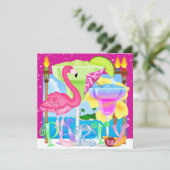 Paradise Beach Party / Luau Kaart (Staand voorkant)