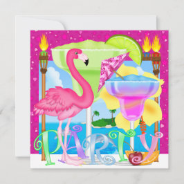 Paradise Beach Party / Luau Kaart