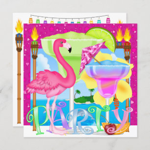 Paradise Beach Party / Luau Kaart