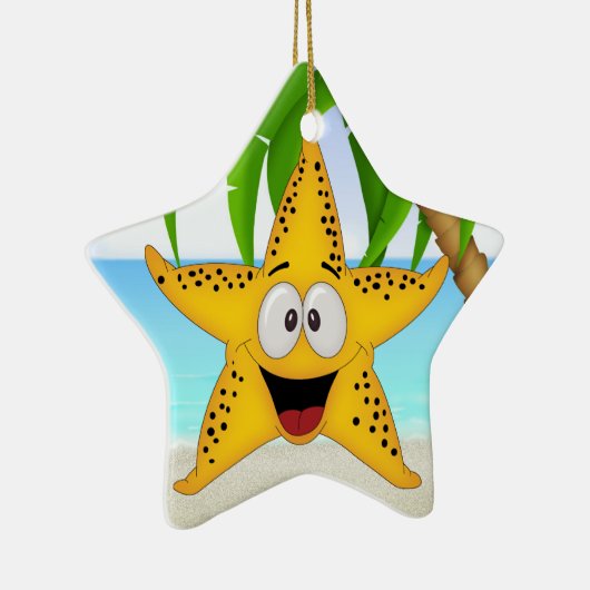 Paradise Beach Star Fish - SRF Keramisch Ornament (Rechts)