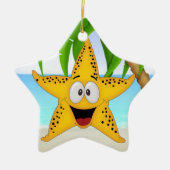 Paradise Beach Star Fish - SRF Keramisch Ornament (Voorkant)