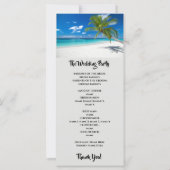 Paradise Beach Sunset Coastal Wedding Programme (Dos)