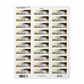 Paradise Beach Sunset Kustbruiloft Etiket (Full Sheet)