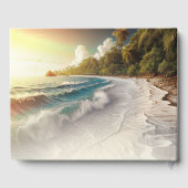 Paradise Beach Sunset Kustbruiloft Gastenboek (Achterkant)