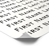 Paradise Beach Sunset Kustbruiloft Zitplaatsen Poster (Hoek)