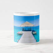 Paradise Beach | Tropisch Resort, Maldiven Extra Grote Beker (Voorkant)