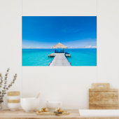 Paradise Beach | Tropisch Resort, Maldiven Poster (Keuken)