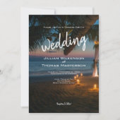 Paradise bestemming - bruiloft kaart (Voorkant)