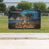 Paradise bestemming - bruiloft spandoek (Insitu)