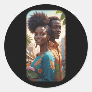 Paradise Black Love S-serie Sticker 1